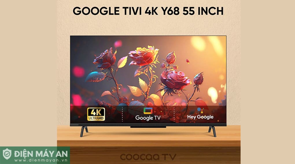 Google Tivi Coocaa 4K 55 inch 55Y68